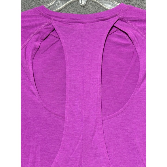 Under Armour Shirt Women XL Pink Vented Back Athletic Workout Running Jogging - Picture 10 of 11